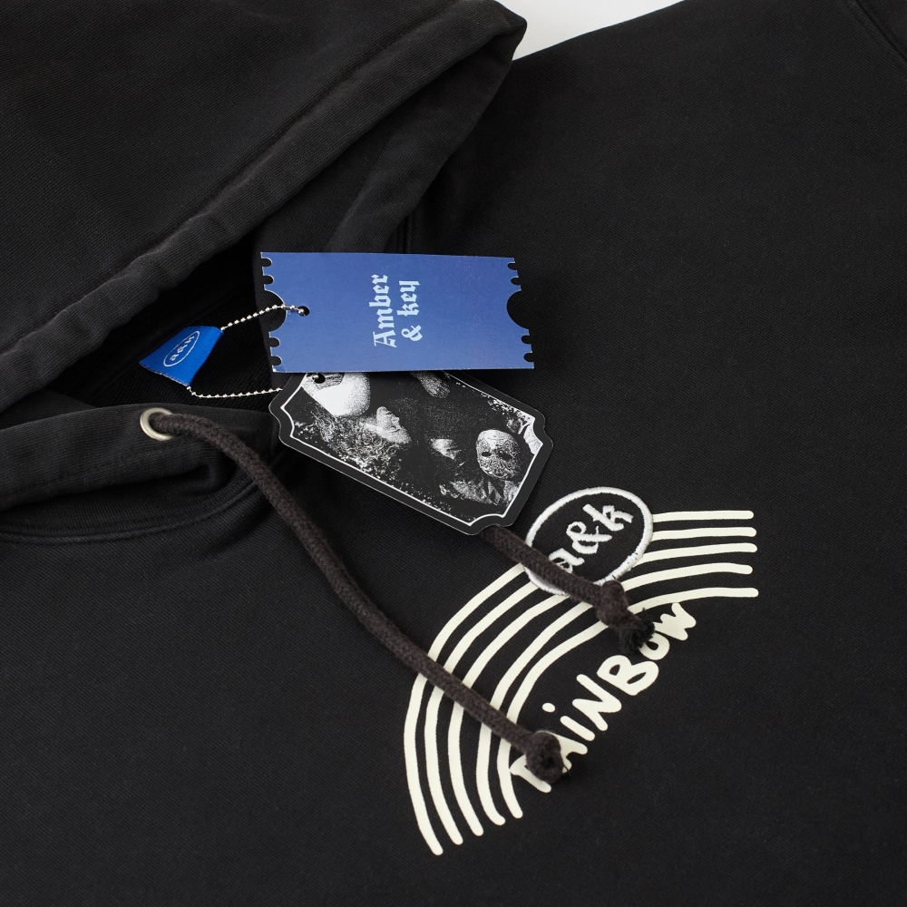 Hoodie Rainbow Black - №9