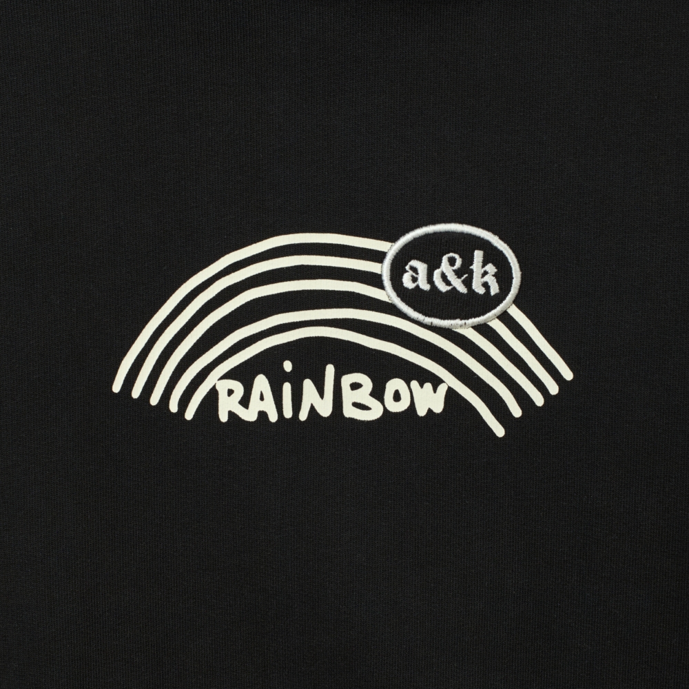 Hoodie Rainbow Black - №3