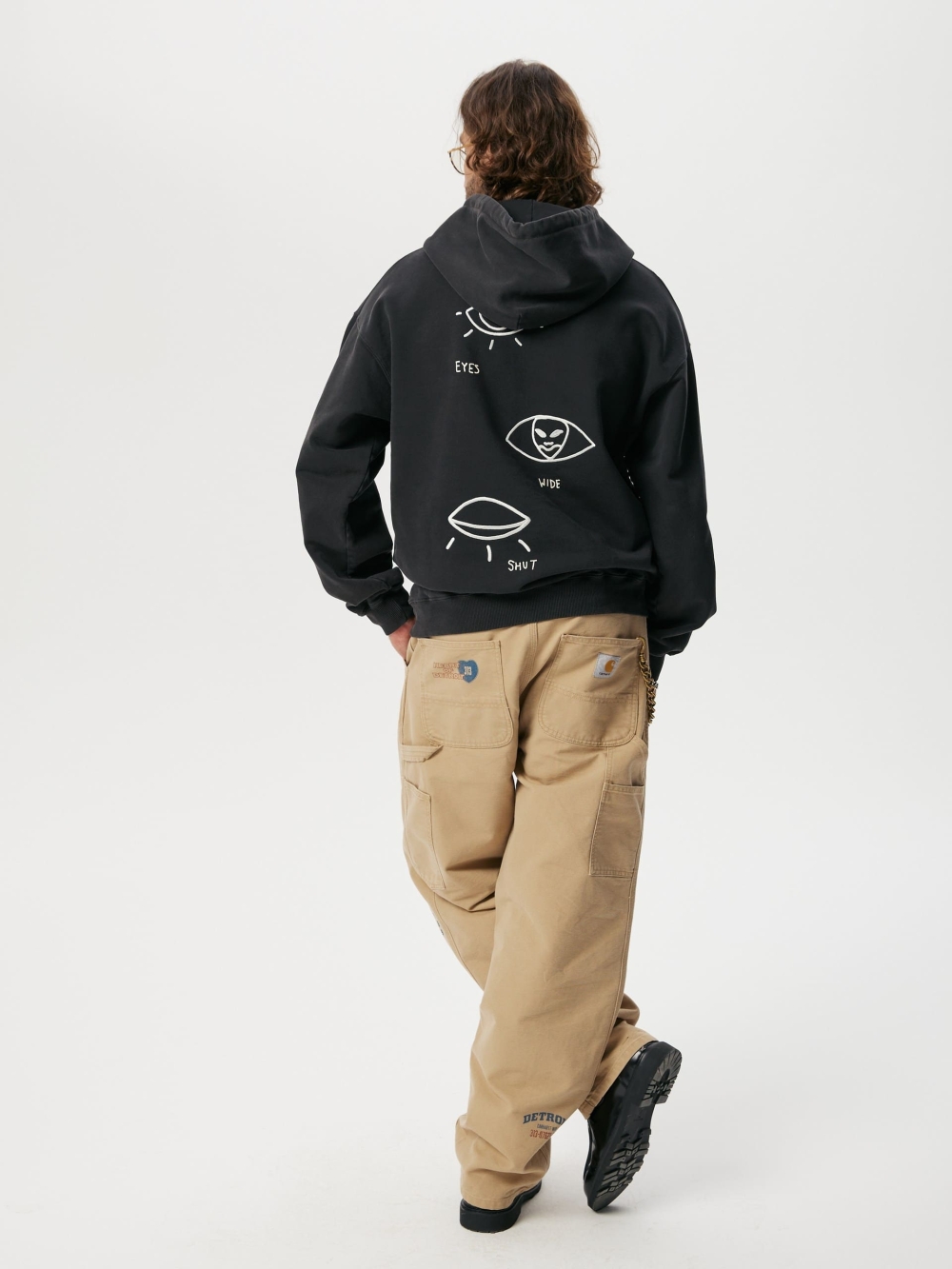 Hoodie Rainbow Black - №6