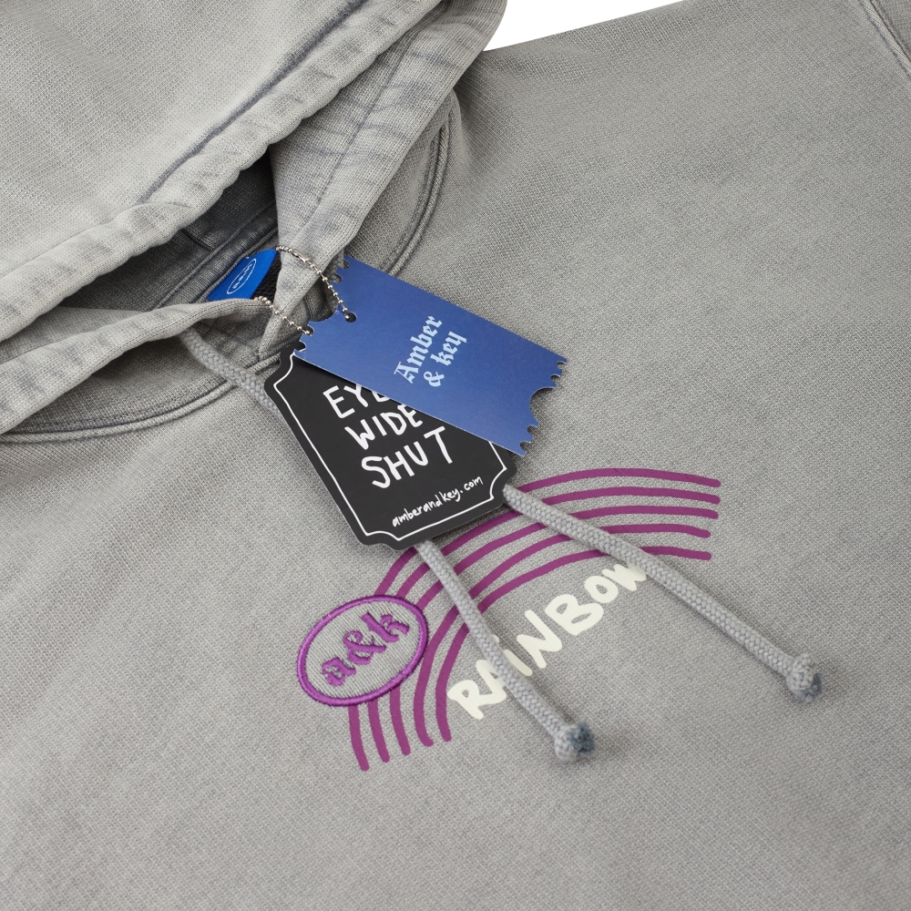 Hoodie Rainbow Grey - №9