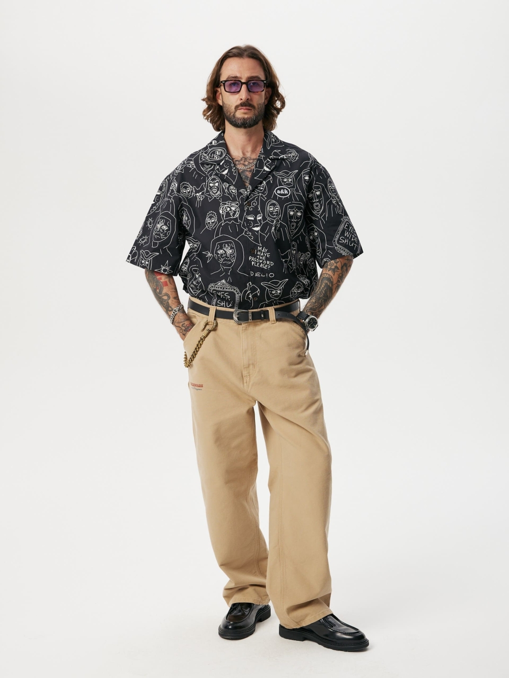 Short Sleeve Shirt Password Black - №6