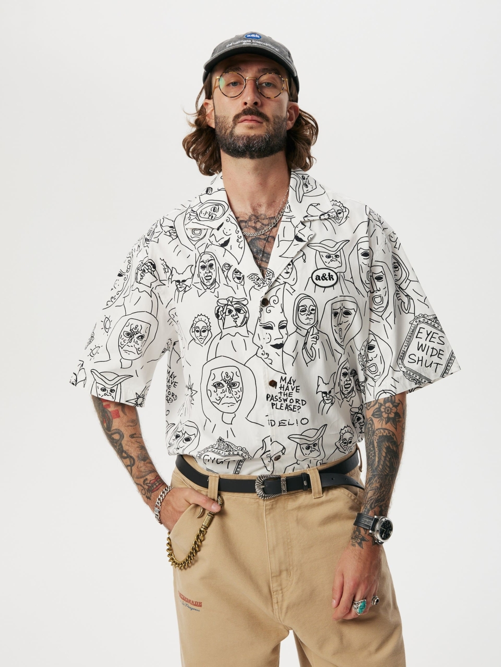 Short Sleeve Shirt Password White - №6