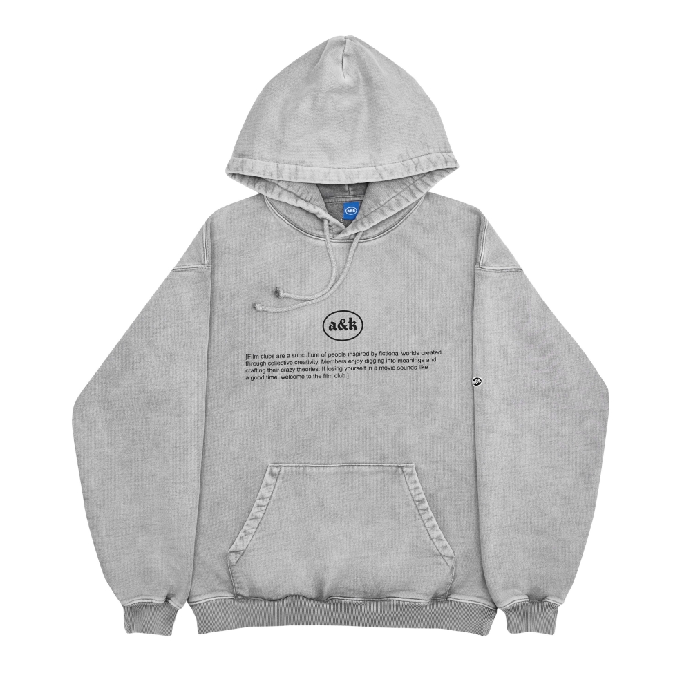 Sudadera con capucha "What is a Film Club Grey"