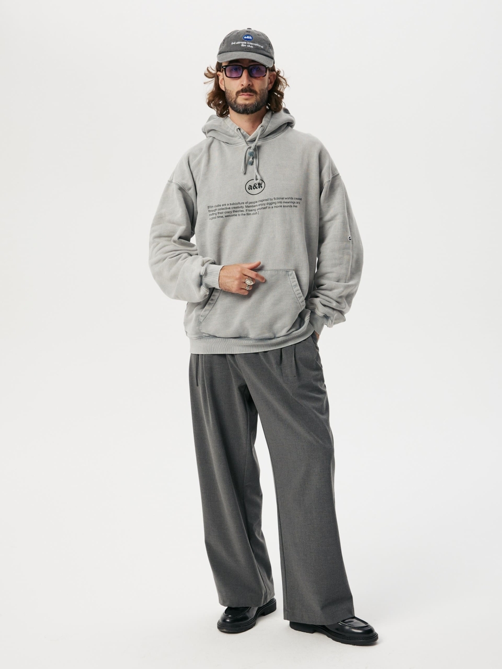 Hoodie What is a Film Club Grey - №2