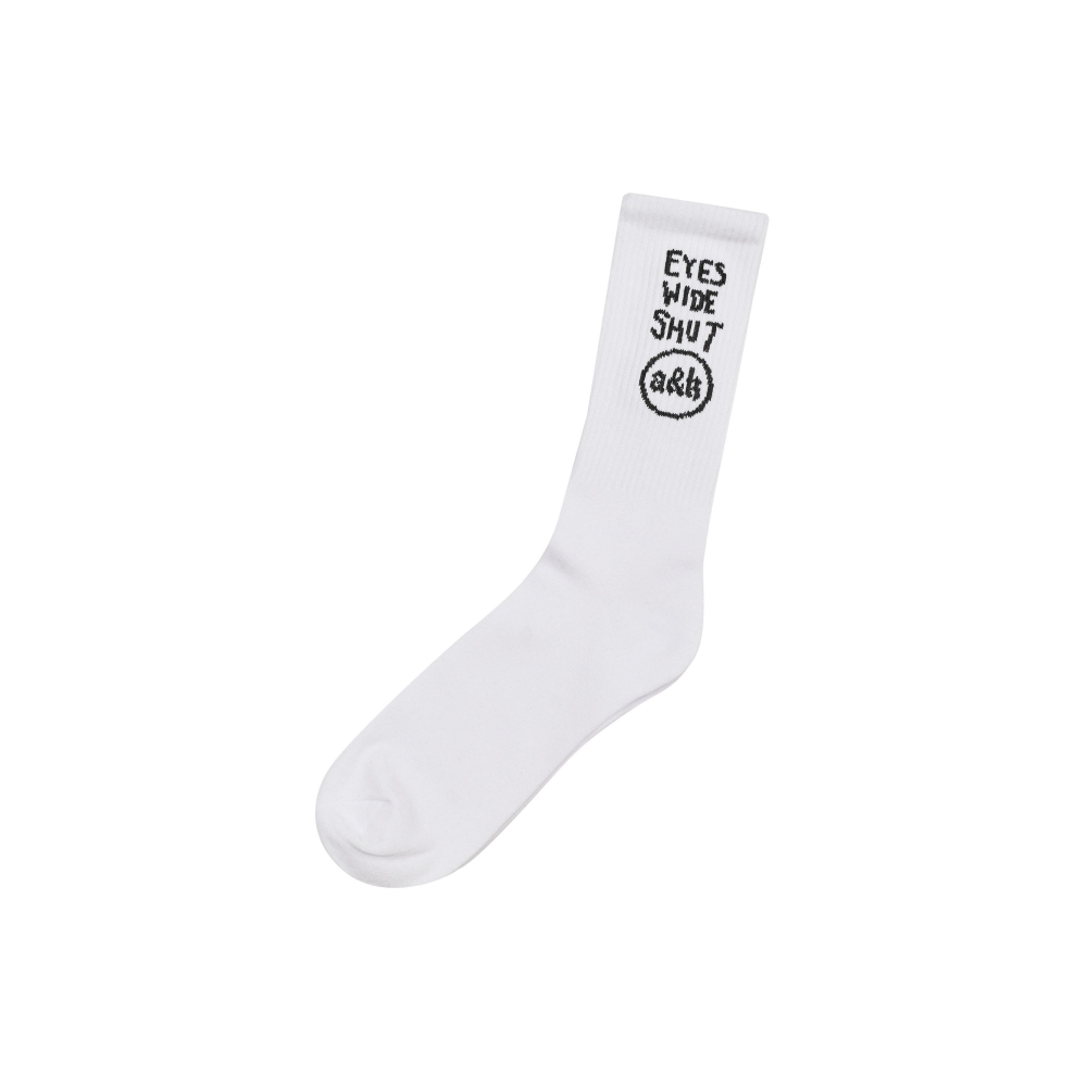 Socken "Eyes Wide Shut White"