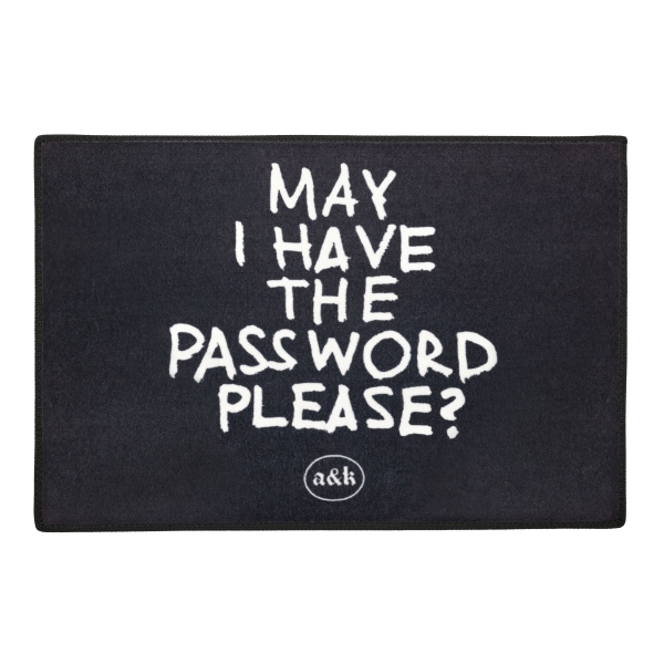 Rug "Password Welcome"