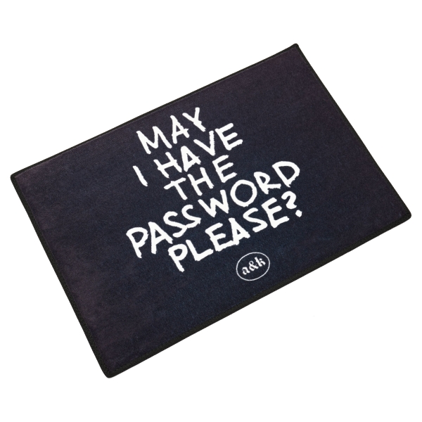 Fußmatte "Password Welcome"