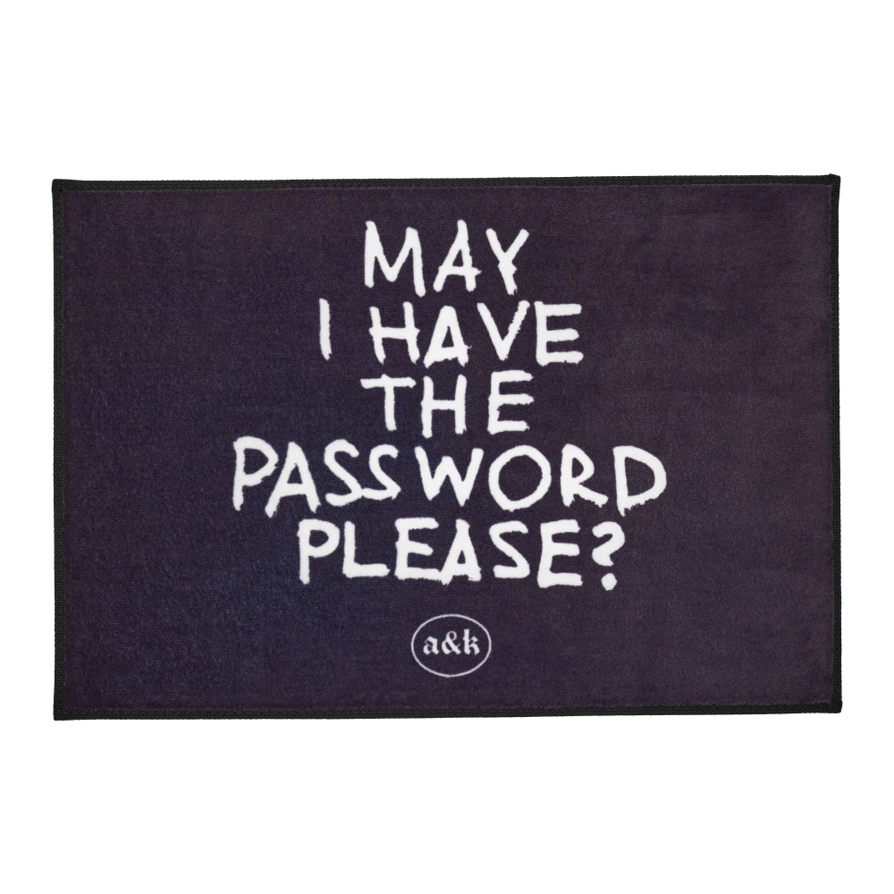 Rug "Password Welcome"