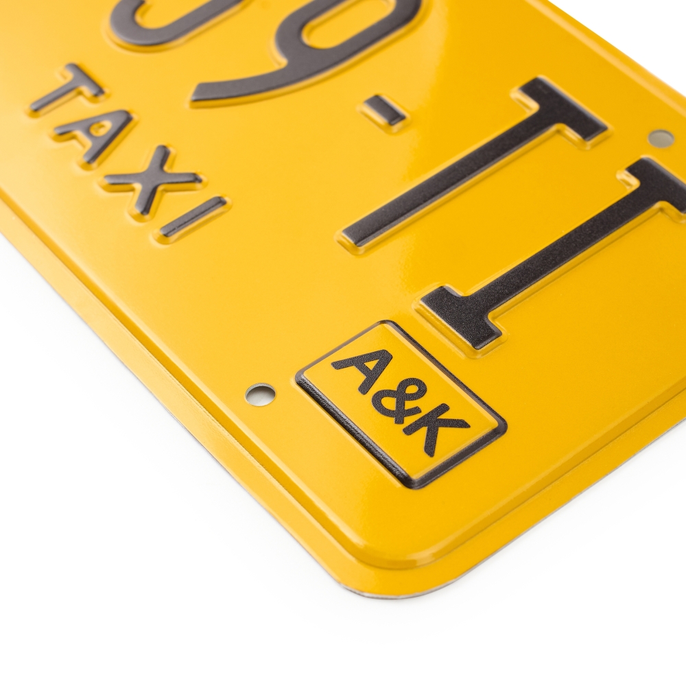 Matrícula Taxi License Plate - №4