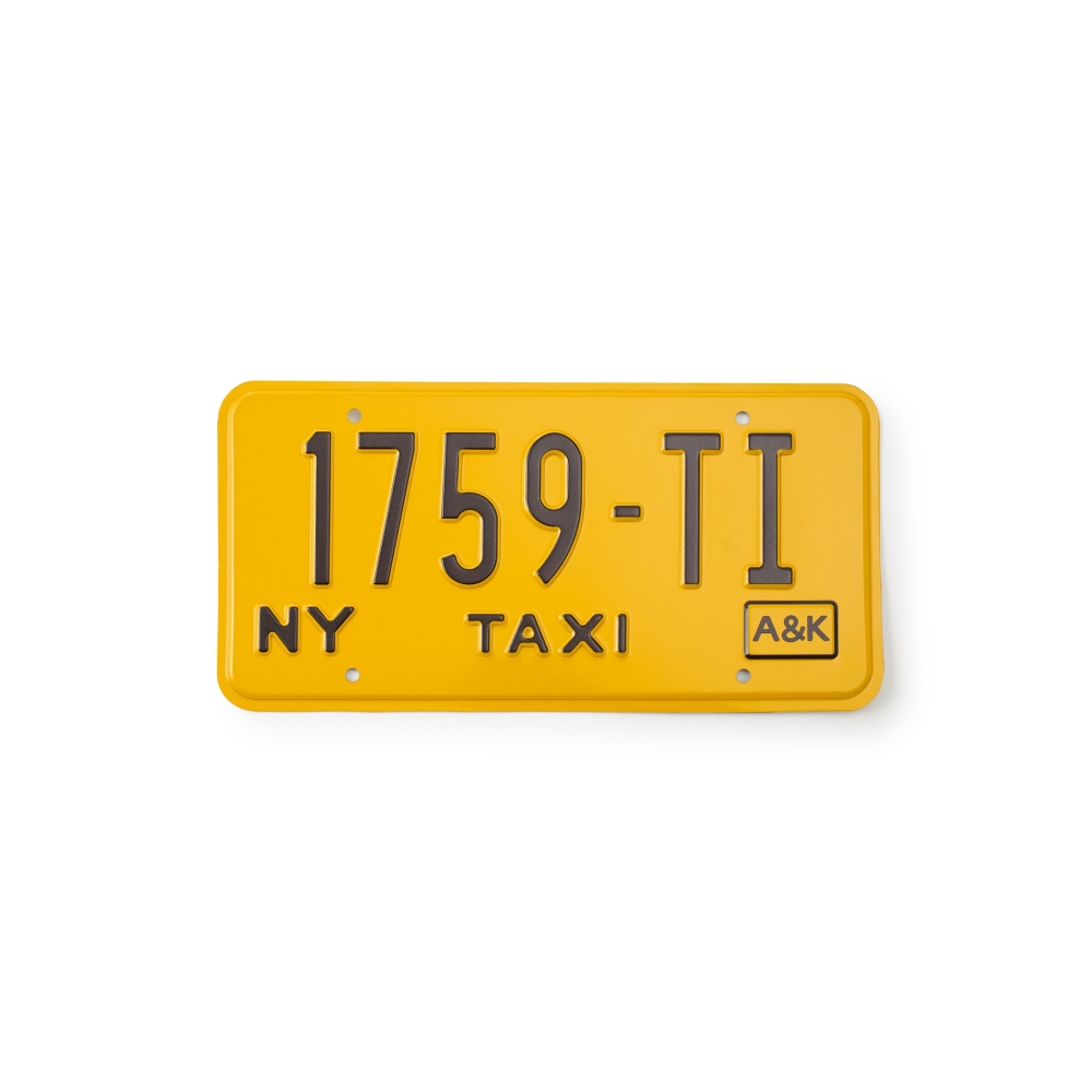 Matrícula Taxi License Plate - №1