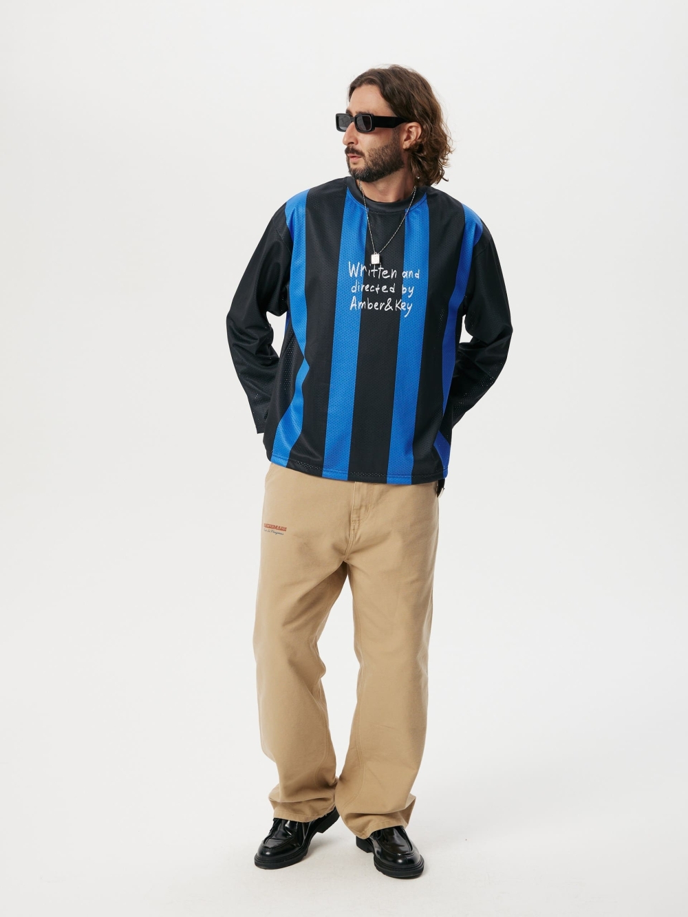 Long sleeve mesh jersey Striped - №13