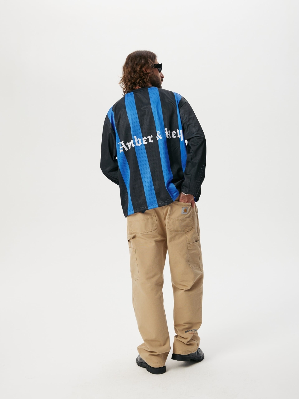 Long sleeve mesh jersey Striped - №8