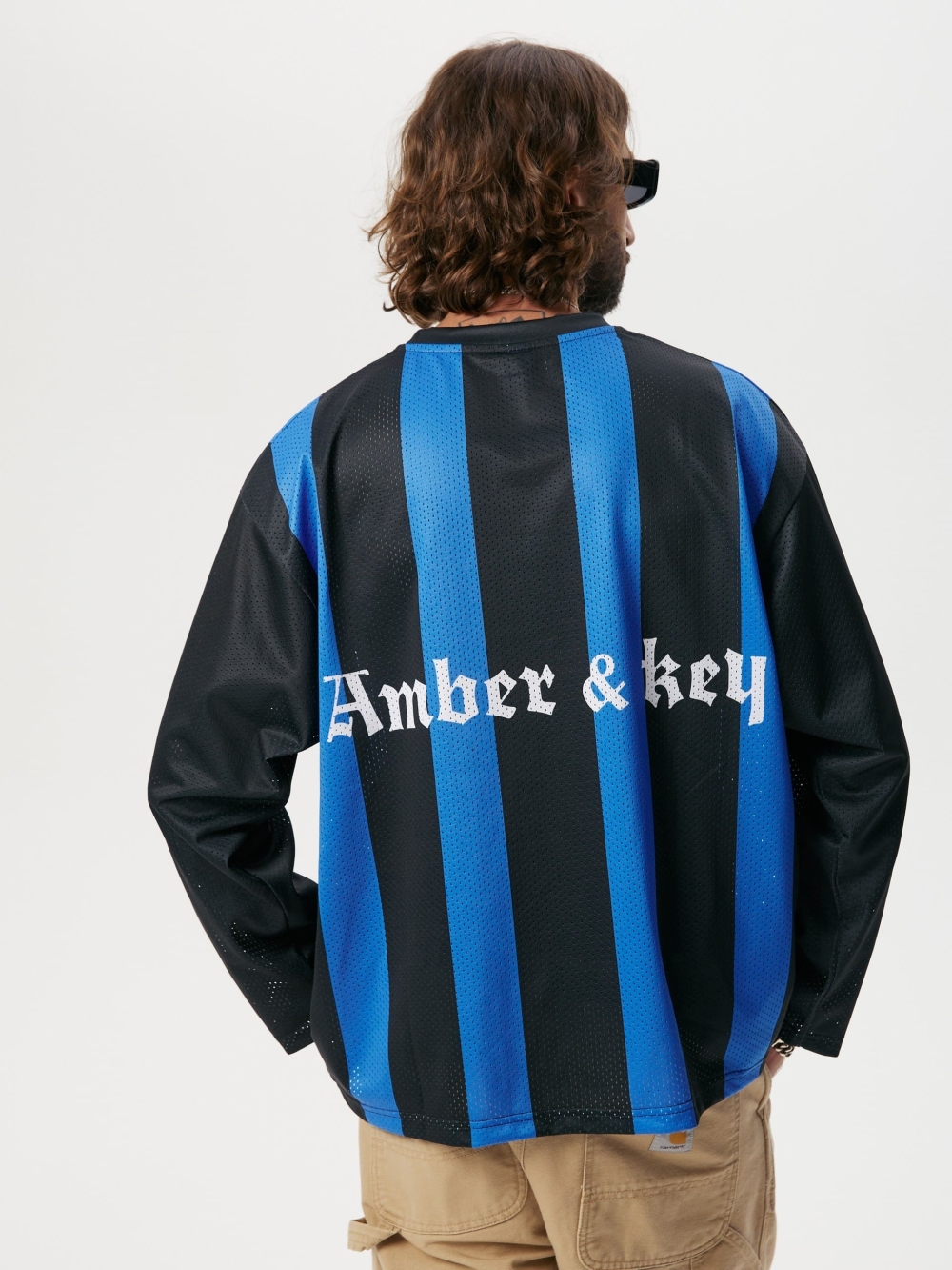 Long sleeve mesh jersey Striped - №4