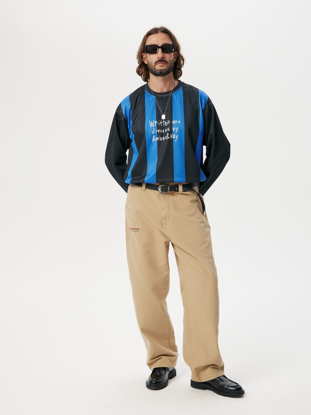 Long sleeve mesh jersey Striped - №10