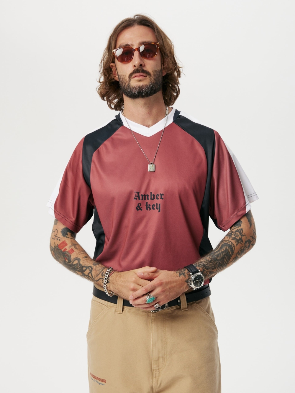 Vintage football jersey Red - №2