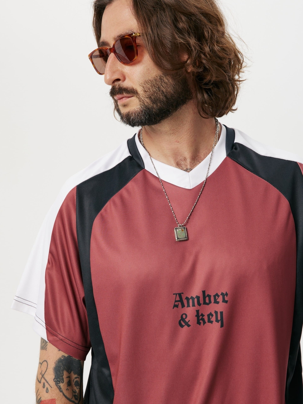 Vintage football jersey Red - №8